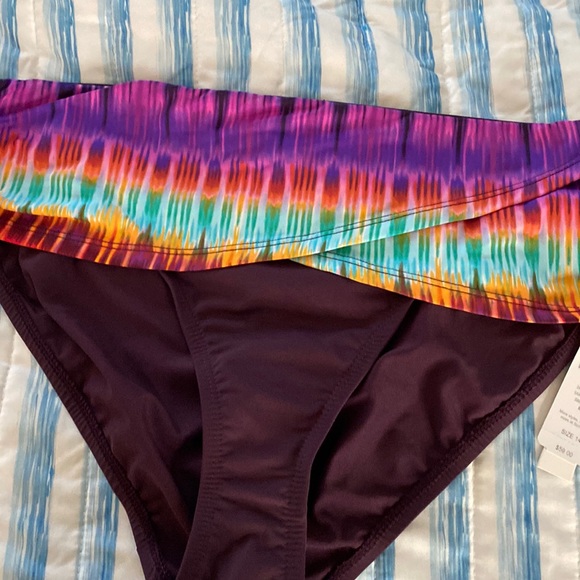 Bleu Rod Beattie Sarong Banded Hipster Bikini Bottoms - Picture 1 of 4